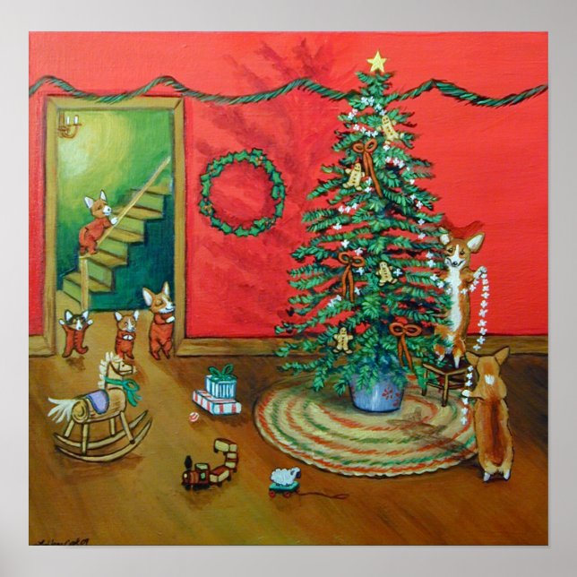 Pembroke Welsh Corgi Impressão (Frente)