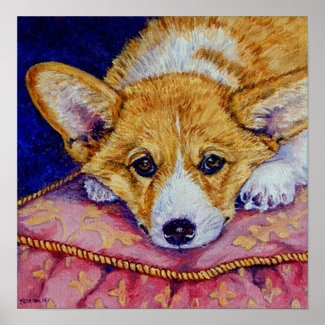 Pembroke Welsh Corgi Impressão Poster (Frente)
