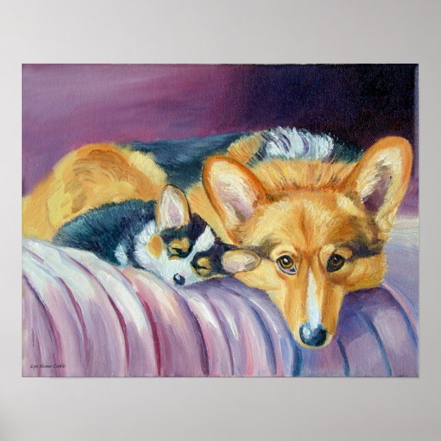 Pembroke Welsh Corgi Poster Impressão (Frente)