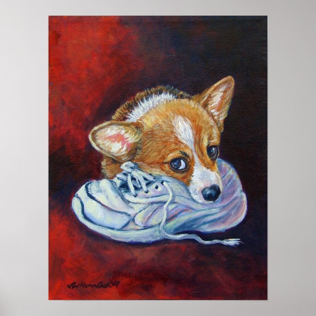 Pembroke Welsh Corgi Poster Impressão (Frente)