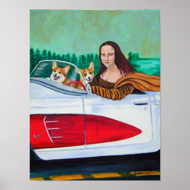 Pembroke Welsh Corgi Poster Impressão (Frente)