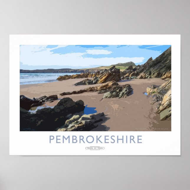 Pembrokeshire Rail Poster (Frente)