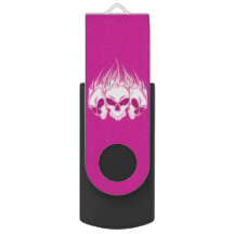 Crânios cor-de-rosa