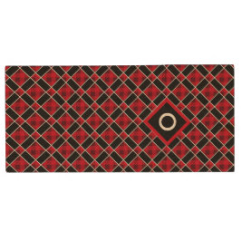 Pen Drive Elegante xadrez preto e vermelho