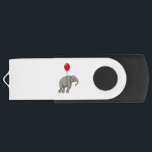 Pen Drive Elephant with Balloon<br><div class="desc">This design is the perfect gift for a birthday, Christmas and other celebrations. It is suitable for women, men and kids.</div>