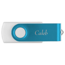 Festa na piscina USB personalizado azul