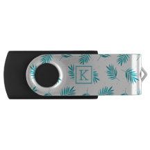 Folhas tropicais de turquesa