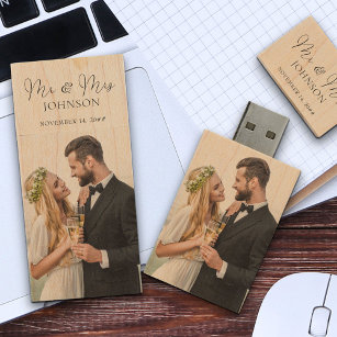 Pen Drive Fotos de Casamento entre o Sr. e a Sra. Script Cal