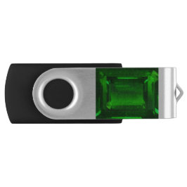 Pen Drive Green Emerald Gemstone