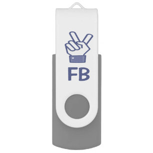 Pen Drive Ícone de gesto manual do sinal de paz USB personal