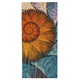 Pen Drive Laranja Amarelo Amarelo Abstrato