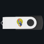 Pen Drive Penguin with Ice cream<br><div class="desc">This design is the perfect gift for a birthday, Christmas and other celebrations. It is suitable for women, men and kids.</div>