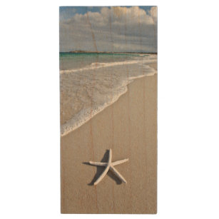 Pen Drive Starfish Em Uma Praia Remota