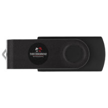 Três cavaleiros registram a unidade flash USB