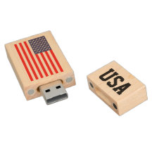 Unidade flash pendrive USB com bandeira Patriótica
