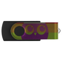 Unidade Flash USB Abstrato Owl