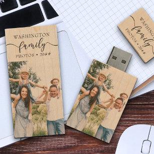 Pen Drive USB de caligrafia personalizada da família