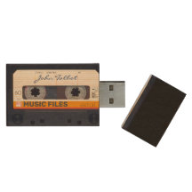 Vintage Retro Fashiated 80s Mixtape Audio Tape USB