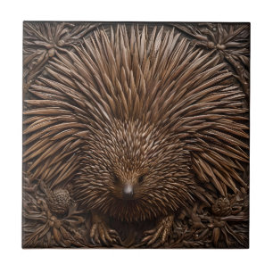 Pena da Natureza: O Equidna Australiano em Madeira