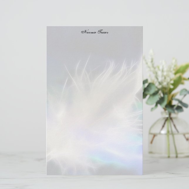 Pena de Anjo Guardião! Papelaria (Em pé/Frente)