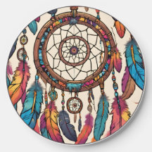 Penas Coloridas De Captura De Sonho Geradas Ai