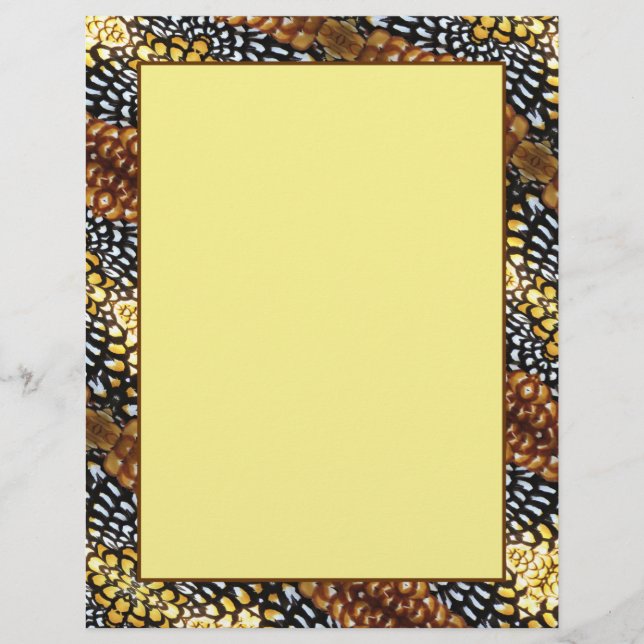 Penas de Faisão de Reeve 8,5 x 11 Papel de carta (Frente)