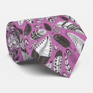 Penas de gravata do pescoço