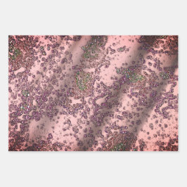 Penas de mármore com brilho rosado