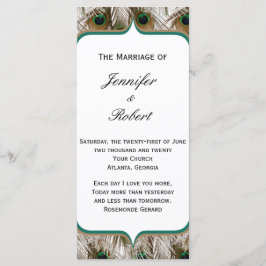 Penas de Peacock com Programa de Frame Duplo