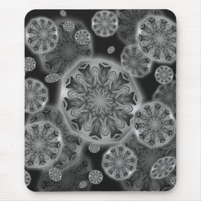 Penas de Peacock Kaleidoscopes Mousepad (Frente)