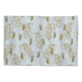 Penas e Folhas de Peacock ouros