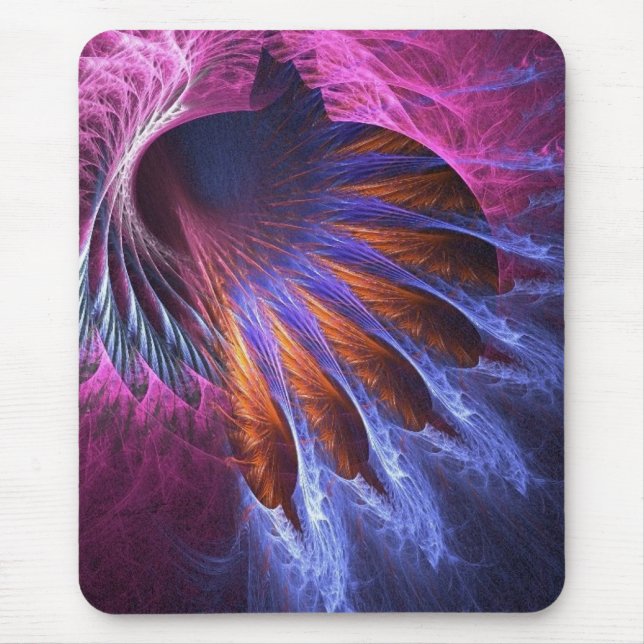 Penas Fractais de Mousepad Indiano (Frente)