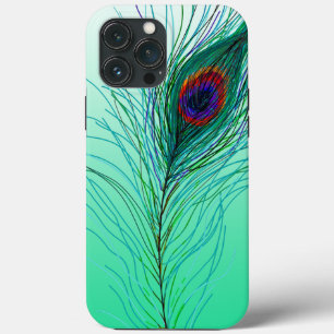 Penas Peacock desenhadas à mão  