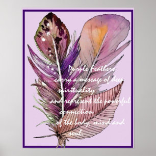 Penas poster Purple