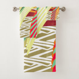 Penas tropicais toalha da boemia