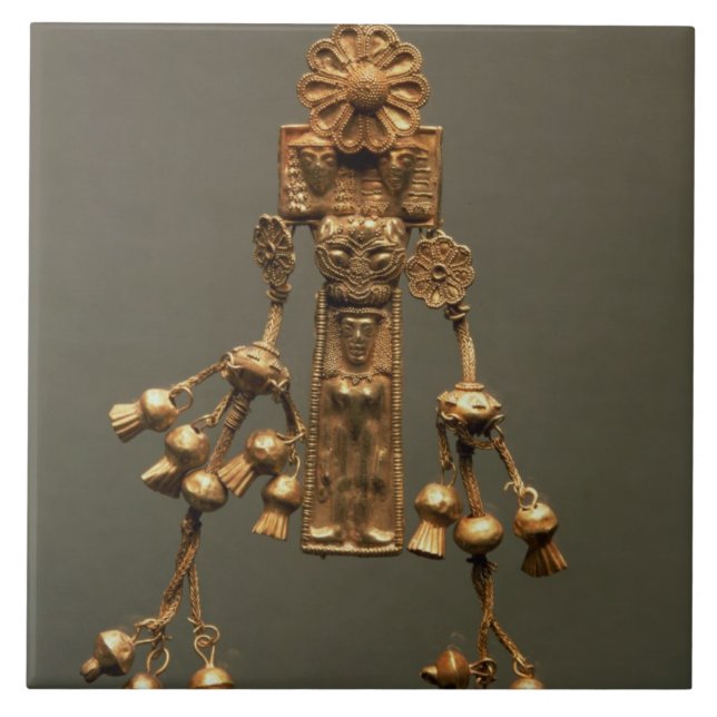 Pendente, da necrópolis de Camiros, c.630-620 BC (Frente)