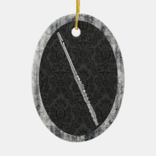 Pendente oval do ornamento da flauta