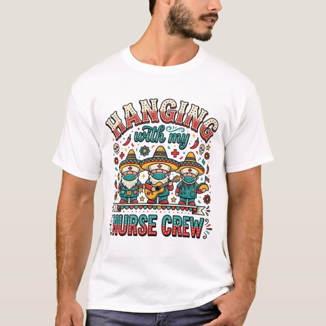 Pendurado Com Minha Camiseta de Enfermeira de Fest (Frente)