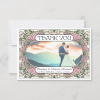 PENELOPE 01 A - Casamento - Cartões de agradecimen