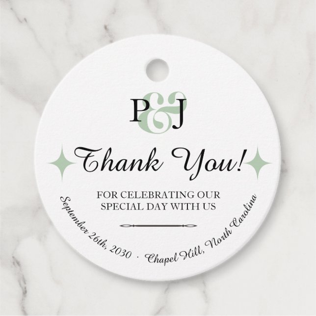 PENÉLOPE 01 A - Etiqueta de Favor de Casamento (Frente)