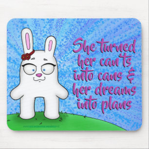 Penélope o coelho, mousepad de w/quote