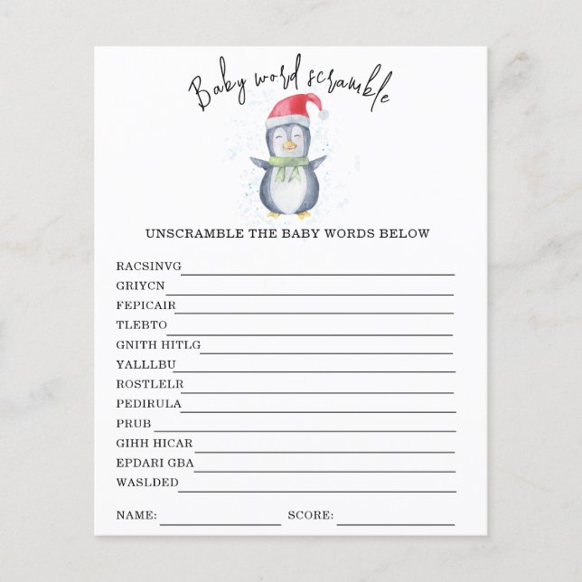 Pengim - Mistura de Palavras de Bebê (Frente)