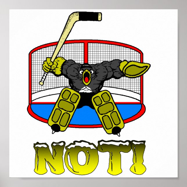 Penguin Goalie Poster (Frente)