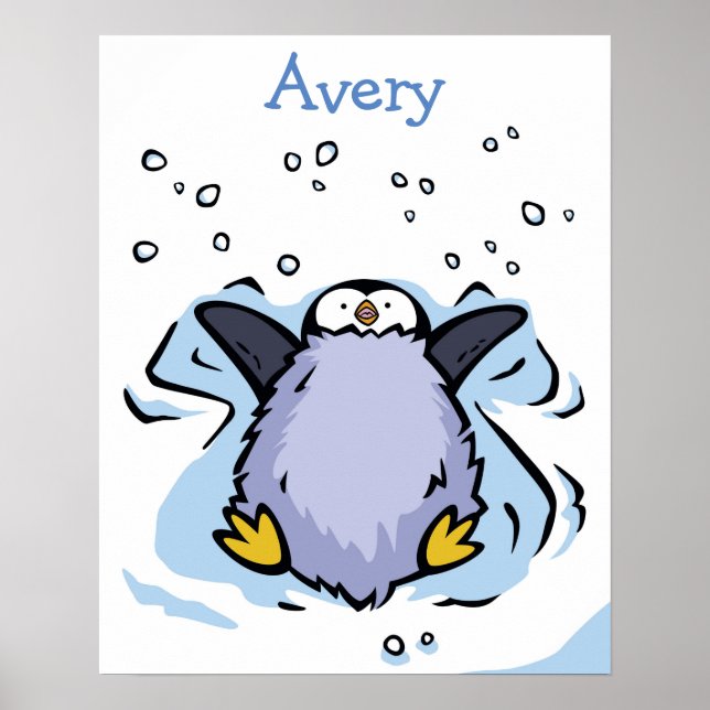 Penguin Pintinho Angel Poster (Frente)