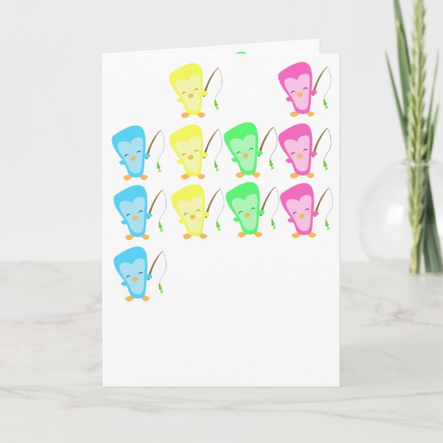 Penguon, o cartão dos pinguins vai ficar bem em br (Frente)