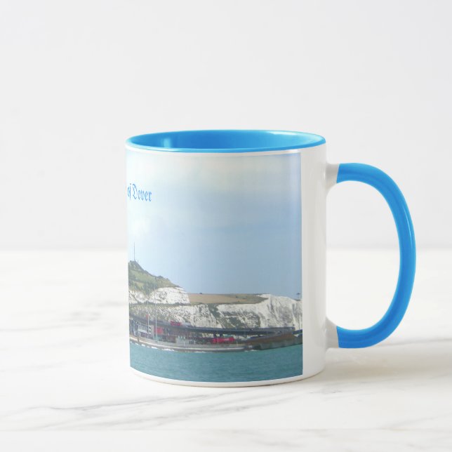 Penhascos brancos caneca da lembrança de Dôvar, (Direita)