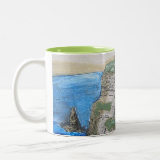 Penhascos de Moher, caneca de café da pintura de (Esquerda)