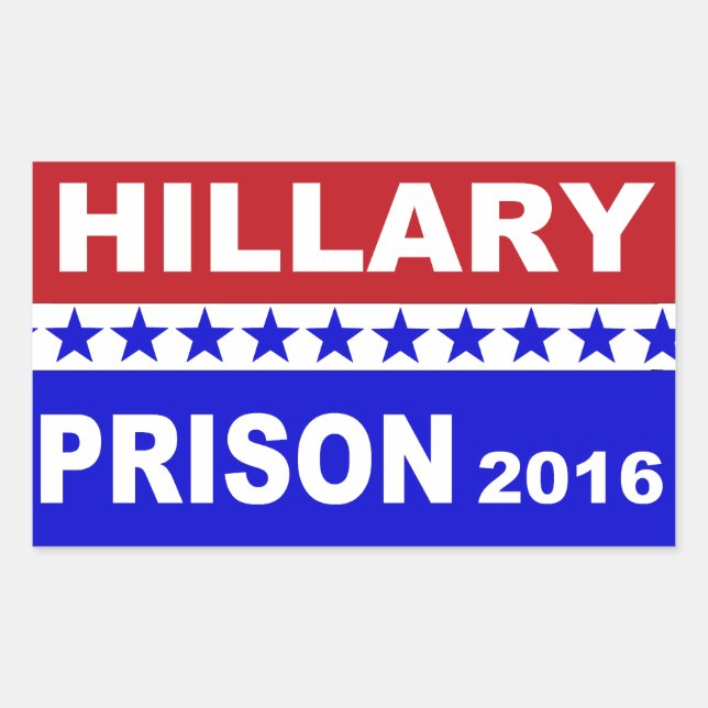 Penitenciária Hillary 2016: adesivos políticos pop (Frente)