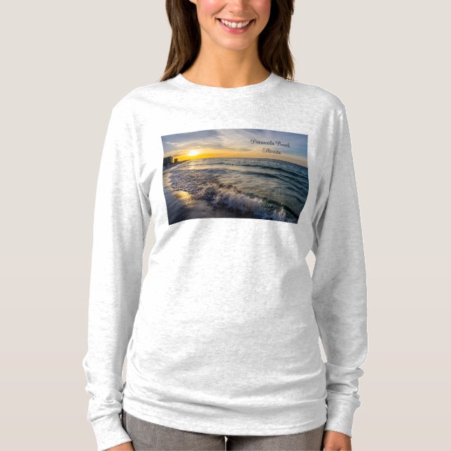 Pensacola Onda Salpando Camisa Longa (Frente)