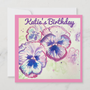 Pensamento Pensamentos Flor Roxa Floral Rosa